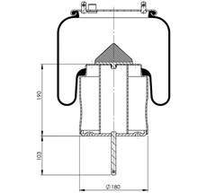 13.88.777.90676 - Körük Komple Metal Piston 6714Np02