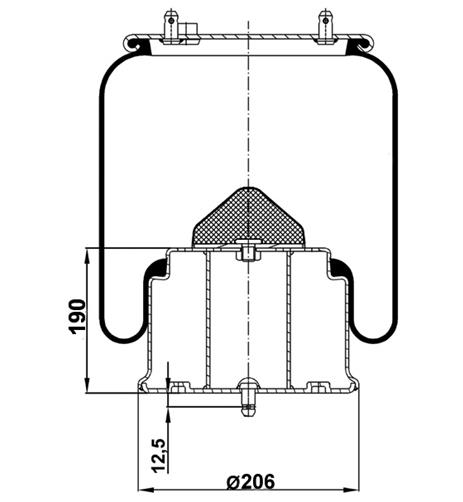 Körük Komple Metal Piston 6715Np02 - 13.88.777.90677