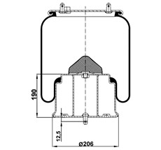 13.88.777.90677 - Körük Komple Metal Piston 6715Np02