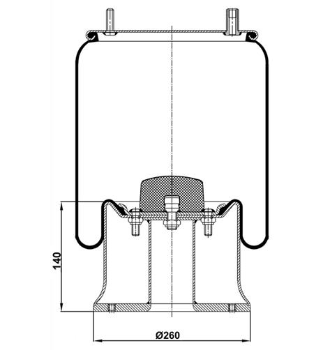 Körük Komple Metal Piston 1r13-730 - 13.88.777.90678