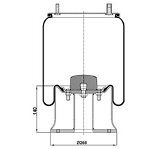 13.88.777.90678 - Körük Komple Metal Piston 1r13-730