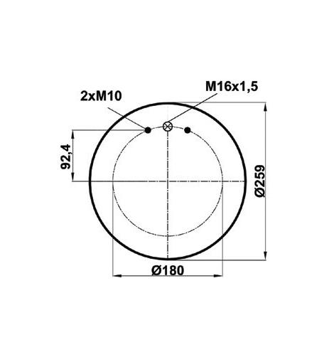 Air Spring With Plastic Piston 54768M - 13.88.777.90511