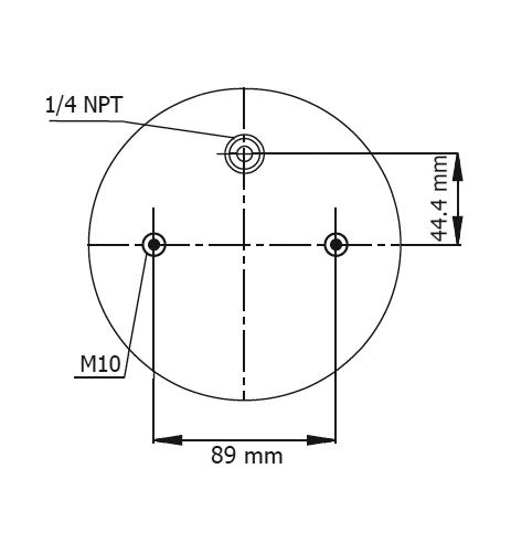 1 Katlı Körük Komple D220mm G1/4-19 M10 - 18.88.777.90528