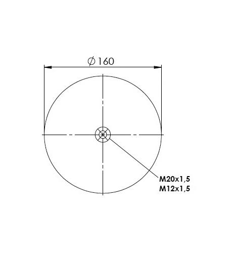 2 Katlı Körük Komple D220mm M20-M12-M10x2 - 42.88.777.90537