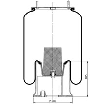 83.88.777.90515 - Körük Komple Metal Piston 1T280-40