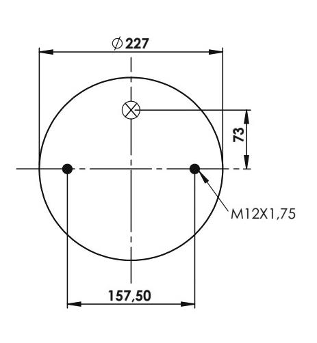 2 Katlı Körük Komple D305mm G3/4 M12x4 - 45.88.777.90516