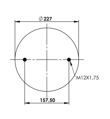 2 Katlı Körük Komple D305mm G3/4 M12x4 - 45.88.777.90516