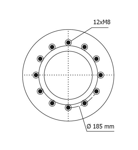 2 Katlı Körük Komple D285mm 12xM8x1,25 - 39.88.777.90647