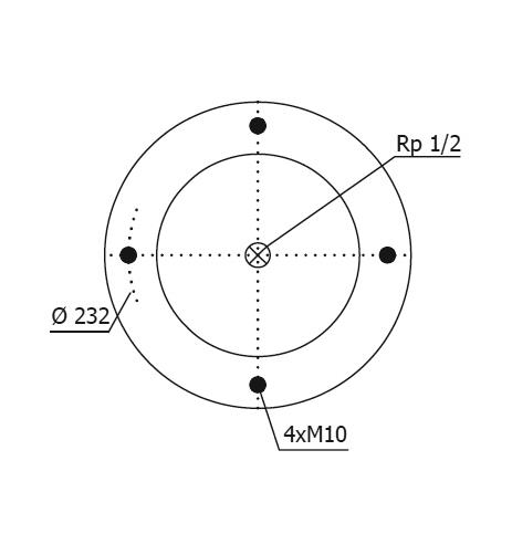 Пневмоподушка слойная (баллон с металом) D300mm Rp1/2-M10x8 - 92.88.777.90645