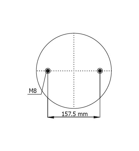 2 Katlı Körük Komple D300mm M12(G1)-M8x8 - 39.88.777.90644