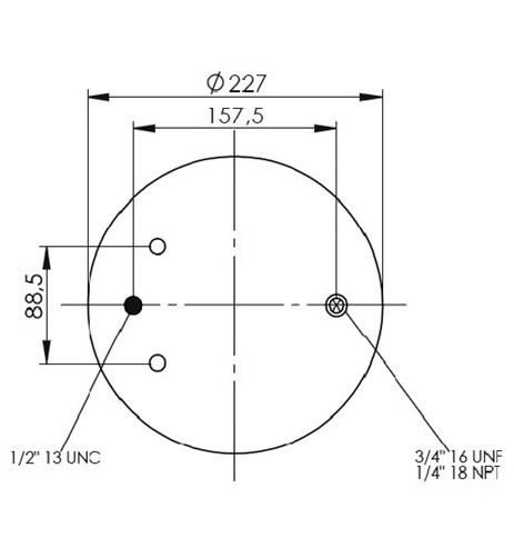 Air Spring With Aliminum Piston 4159Np14 - 42.88.777.90606