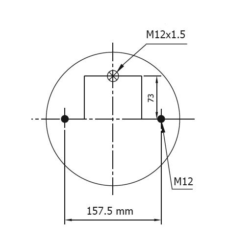 3 Katlı Körük Komple D300mm M12x1,5-M12x5 - 41.88.777.90043