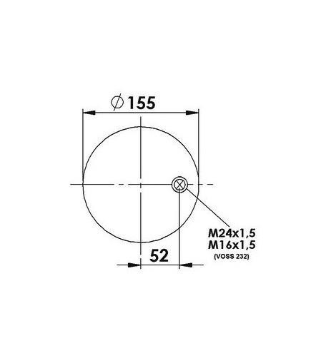 Körük Komple Metal Piston 4786Np21 Voss 232 - 17.88.777.90181