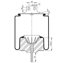 15.88.777.91042 - Körük Komple Plastik Piston W01m588663