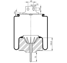 15.88.777.91214 - Körük Komple Plastik Piston W01m588662