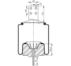 15.88.777.91044 - Körük Komple Plastik Piston W01m588661