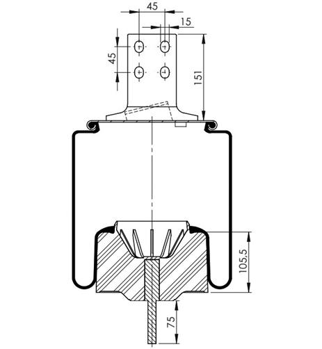 Körük Komple Plastik Piston W01m588660 - 15.88.777.91215