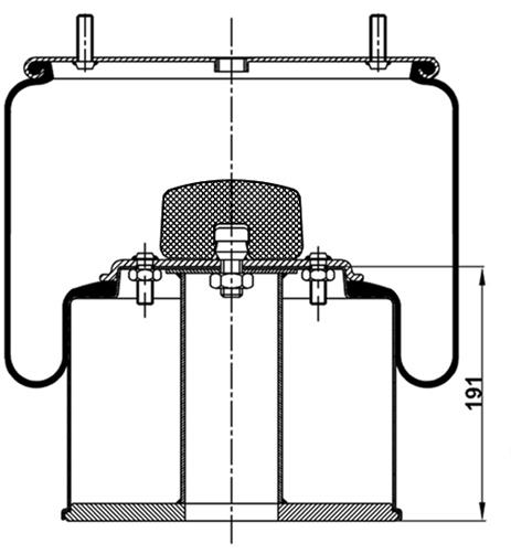 Körük Komple Metal Piston 2725Np01 - 45.88.777.90961