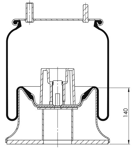 Körük Komple Metal Piston 4156Np11 - 45.88.777.91247