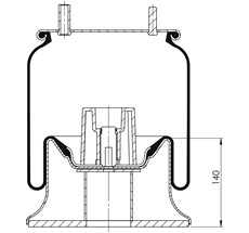 45.88.777.91247 - Körük Komple Metal Piston 4156Np11