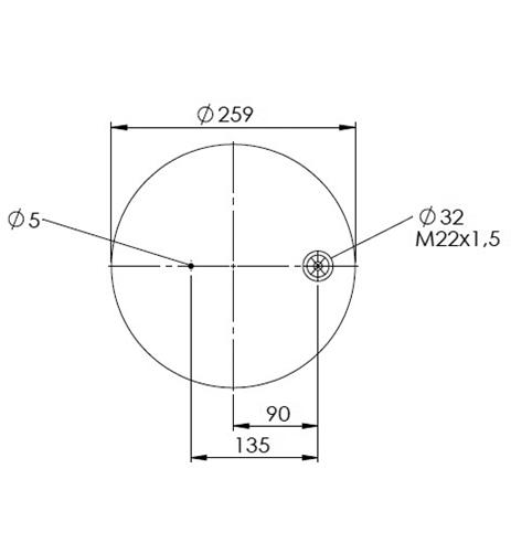 Körük Komple Plastik Piston 6122Np46 - 39.88.777.91220