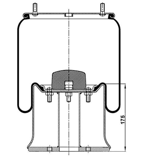 Körük Komple Metal Piston 813C06 - 45.88.777.90946