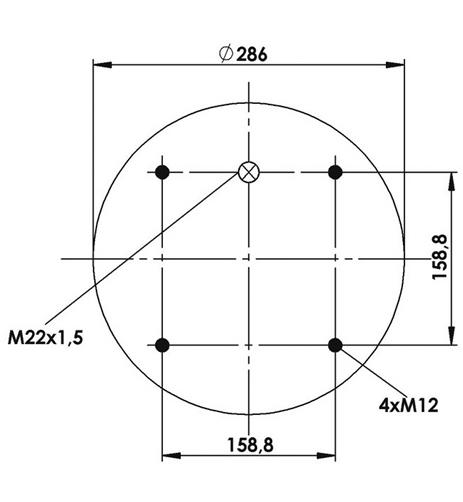 Körük Komple Metal Pıston 836Np12 - 45.88.777.90924