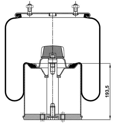 Körük Komple Metal Piston 3940-01K - 45.88.777.90948