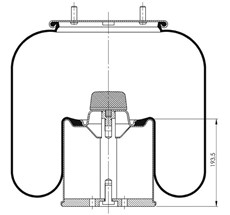 45.88.777.90987 - Körük Komple Metal Piston 1R11-702