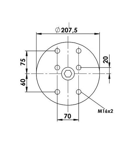 Air Spring With Metal Piston 1R11-702 - 45.88.777.90987