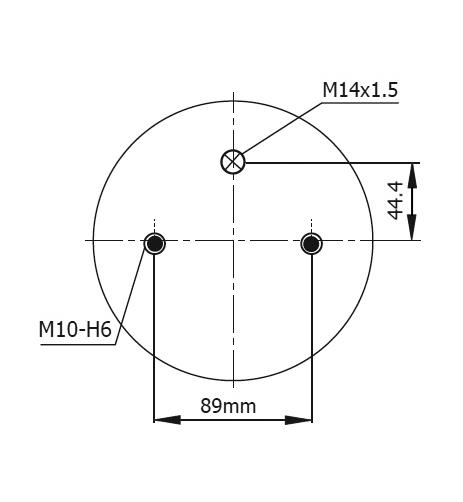 2 Katlı Körük Komple D225mm M14-M10x4 - 13.88.777.91076