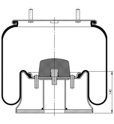 Körük Komple Metal Piston 3810-14K - 45.88.777.91011