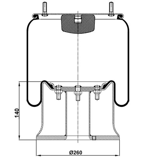 Körük Komple Metal Piston 20810k01 - 45.88.777.91407