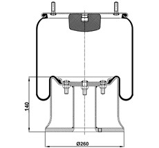 45.88.777.91407 - Körük Komple Metal Piston 20810k01