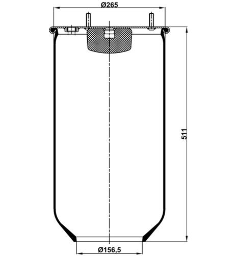 Air Spring W/O Piston  811Mb - 12.88.777.90864