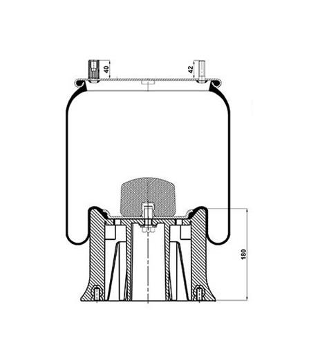 Körük Komple Plastik Piston W016817359 - 45.88.777.91409