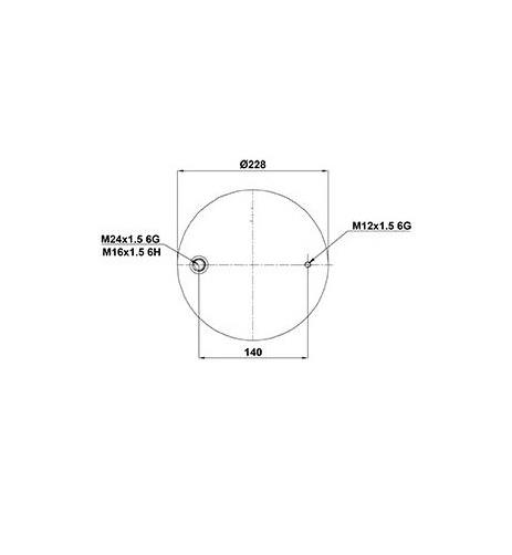 Körük Komple Plastik Piston W016817359 - 45.88.777.91409