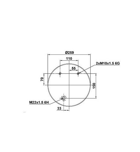 Körük Komple Metal Pıston 836Np11 - 14.88.777.91410