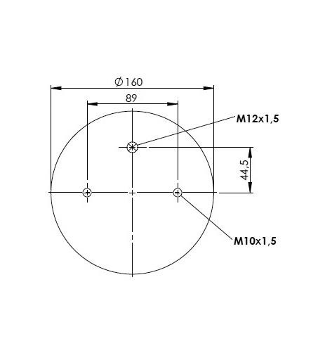 2 Katlı Körük Komple D220mm Fd200-19p04 M12xM10-2 - 13.88.164.90088