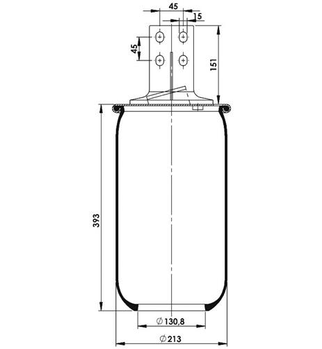 Air Spring W/O Piston W01m588660 - 15.88.164.90942