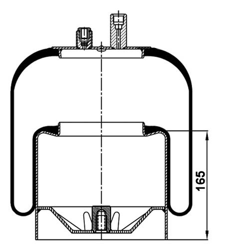 Air Spring With Metal Piston 4390Np03 (Voss230) - 17.88.164.90402