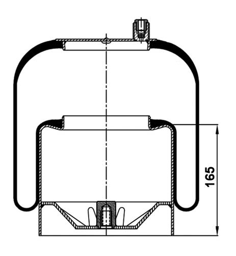 Air Spring With Metal Piston 4390Np21 (Voss232) - 17.88.164.90405