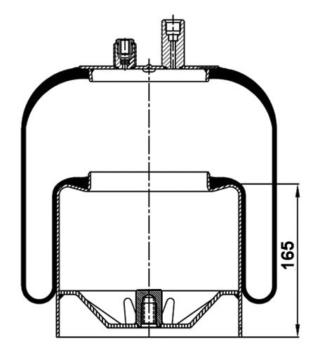 Air Spring With Metal Piston 4390Np22 Voss 232 - 17.88.164.90406