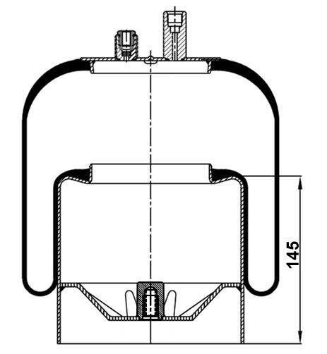 Air Spring With Metal Piston 4391Np02 (Voss230) - 17.88.164.90412