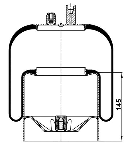 Air Spring With Metal Piston 4391Np22 (Voss232) - 17.88.164.90414