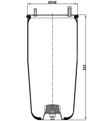 Air Spring W/o Piston 4940np02 - 39.88.164.90215