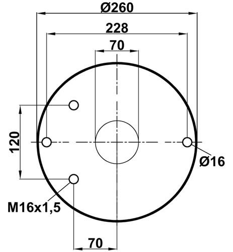 Körük Komple Metal Piston 1318C - 45.88.164.90311