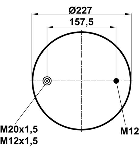 Air Spring Metall Piston 4159Np07 - 85.88.164.90370