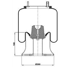 85.88.164.90373 - Körük Komple Metal Piston 4159Np05