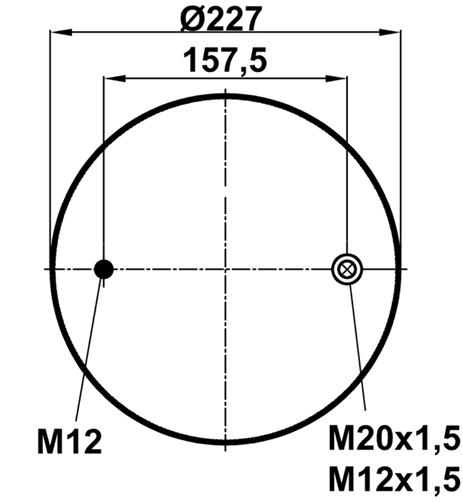 Air Spring With Metal Piston 4159Np05 - 85.88.164.90373